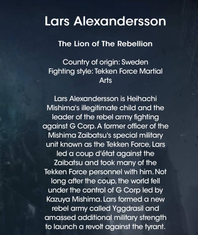 Tekken 8 character backstory 1736058326 GameOLL