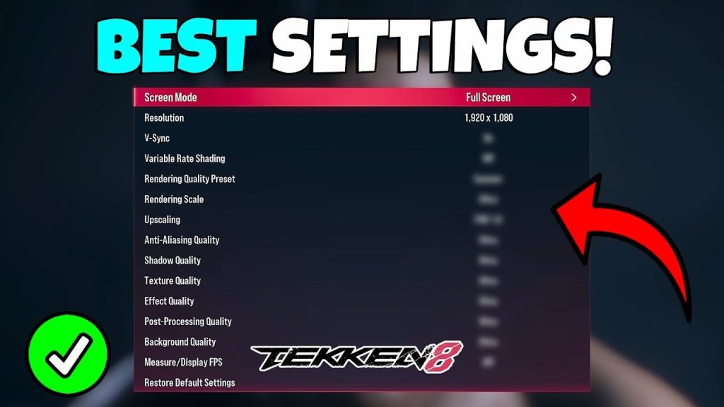 Tekken 8 performance enhancing settings 1736069419 GameOLL