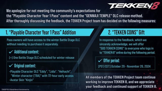 Tekken 8 season pass content 1736058844 GameOLL