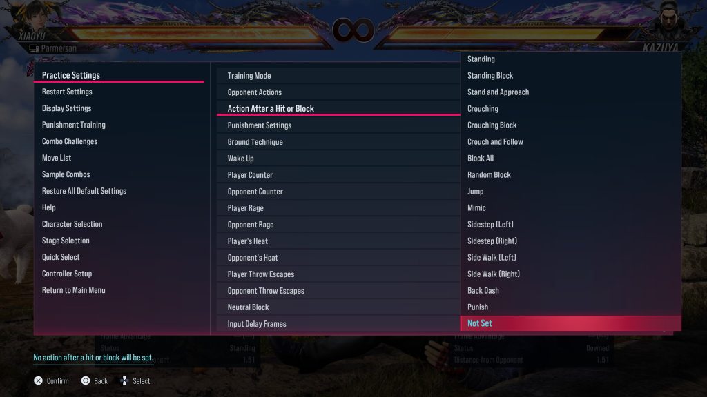 Tekken 8 training mode options 1736059264 GameOLL