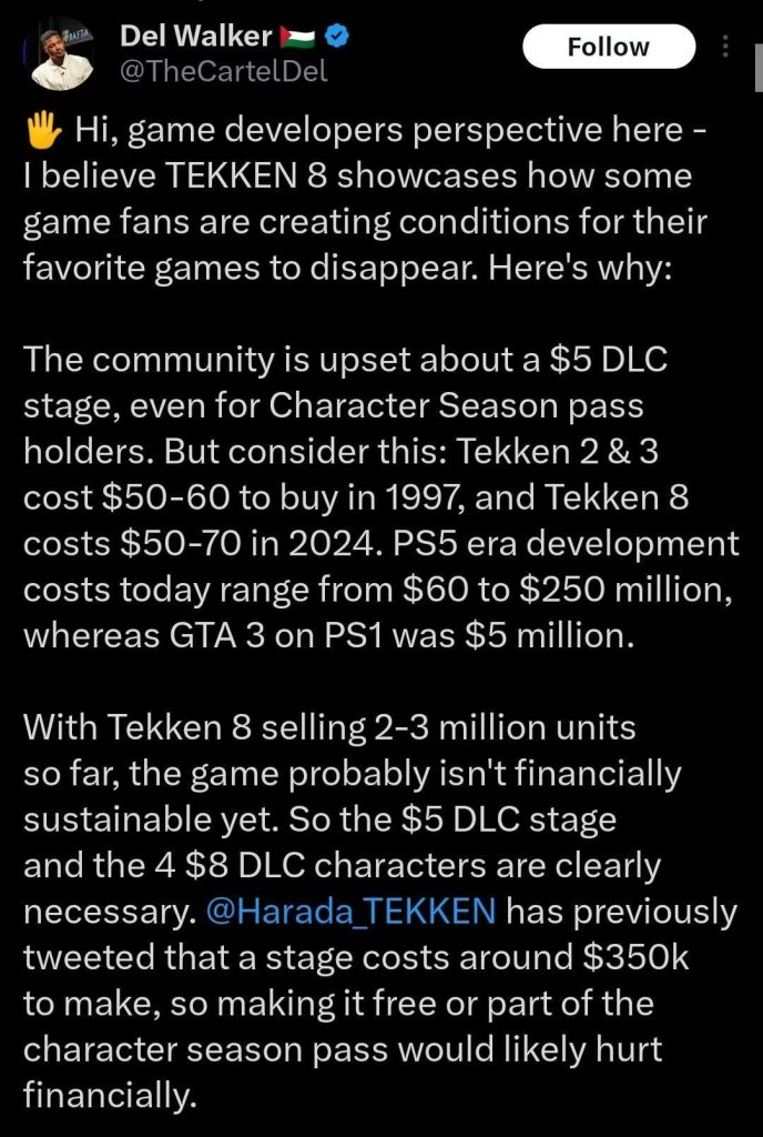Tekken 8 what is overall interest sustained 1736075555 GameOLL