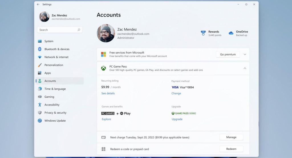 Xbox account management 1735944501 GameOLL