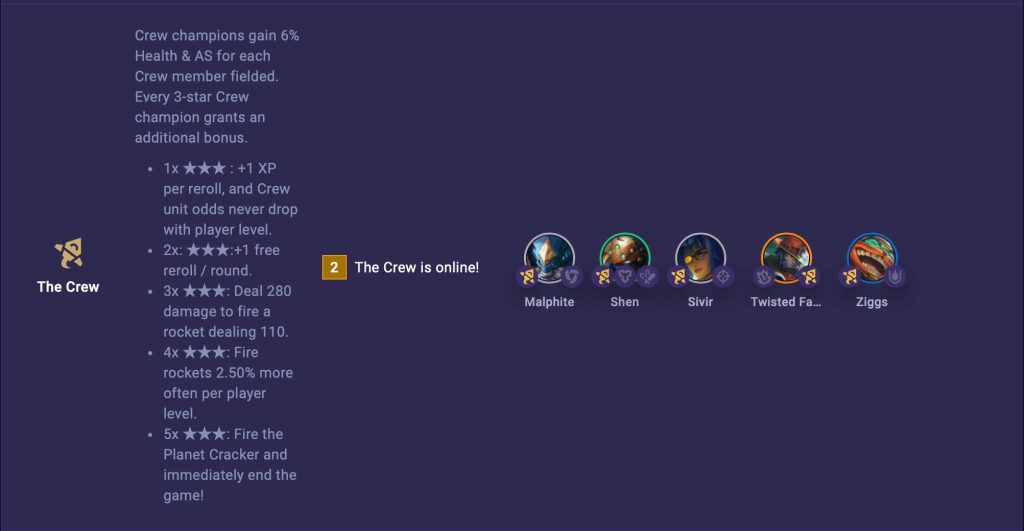 how does riot games the crew trait scale with 3 star units 1754812808 GameOLL