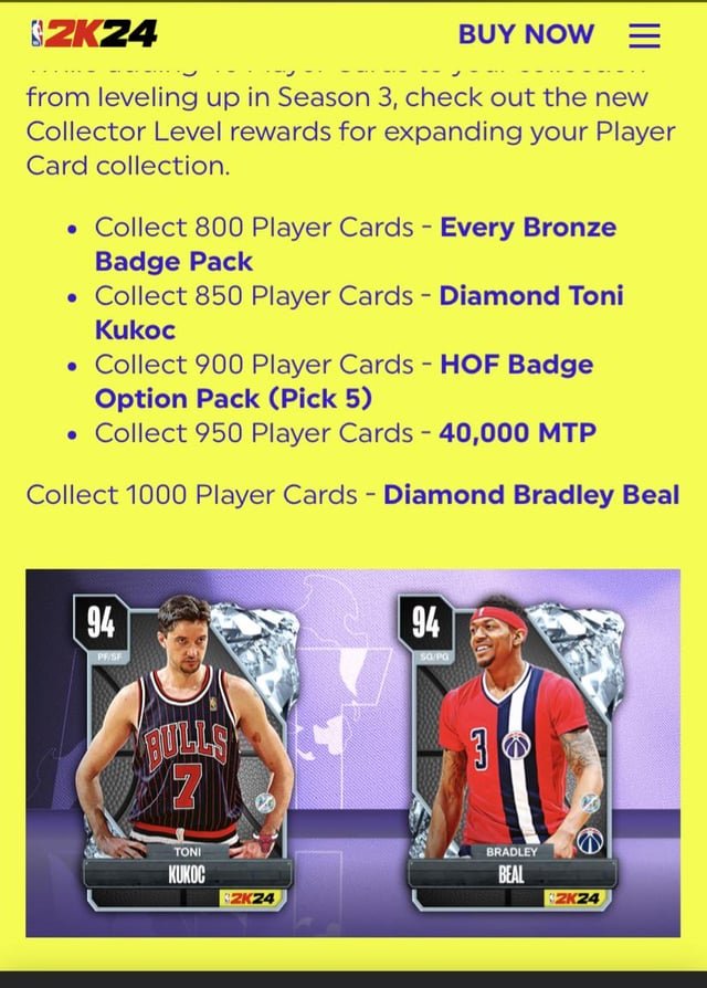 how to get the collector level rewards in NBA 2K26 MyTEAM 1754826951 GameOLL