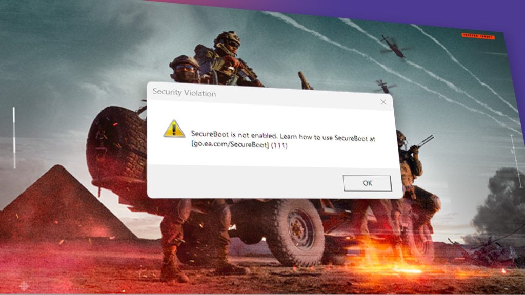 how to fix the secure boot required error for Battlefield 6 1757107237 GameOLL